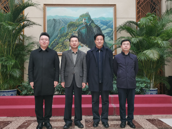 金春田书记一行参访中国和平统一促进会